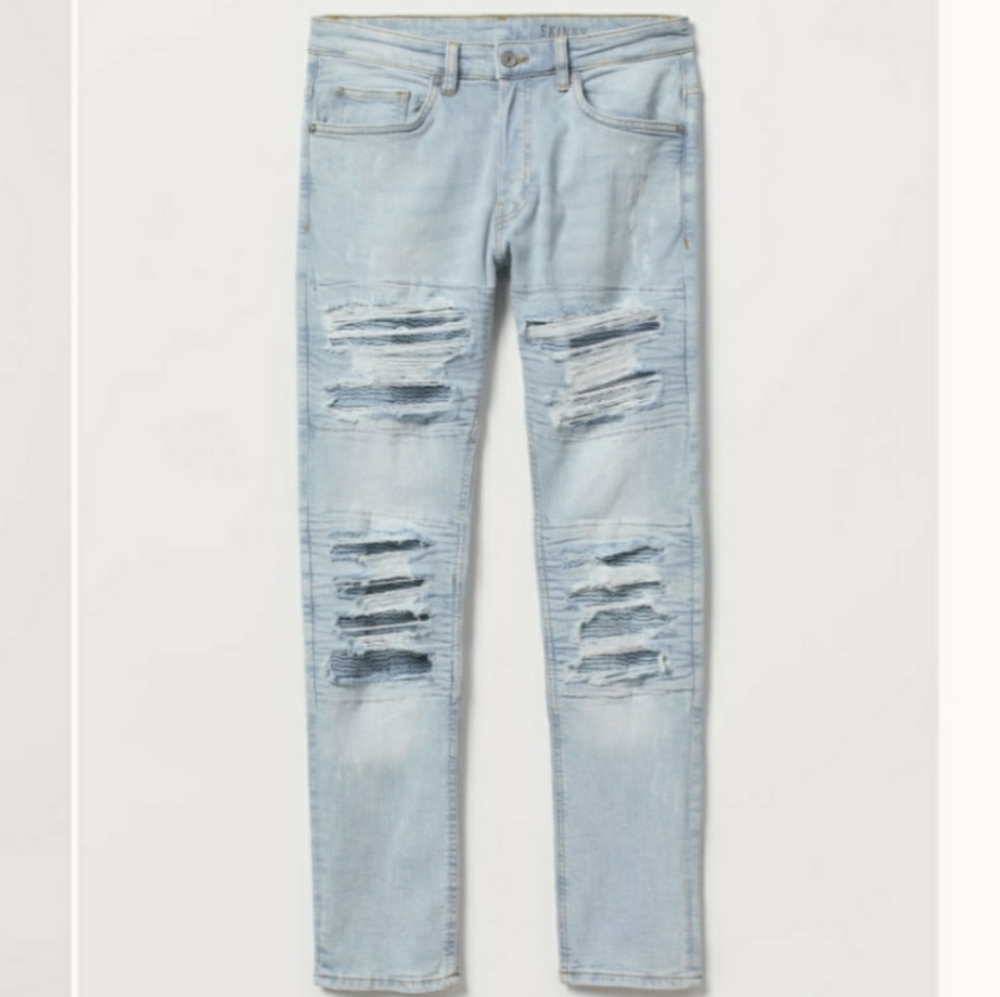 H&M Trashed Skinny Jeans